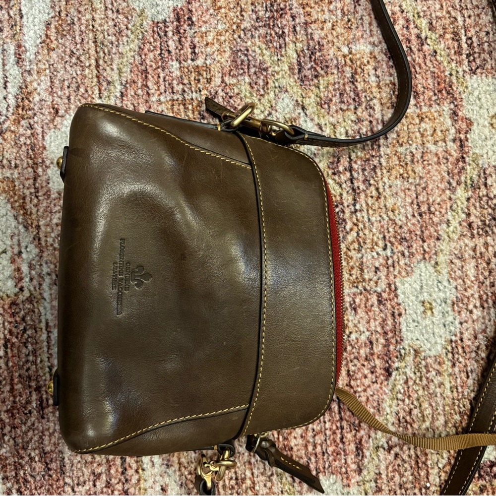 Dooney & Bourke grey leather crossbody